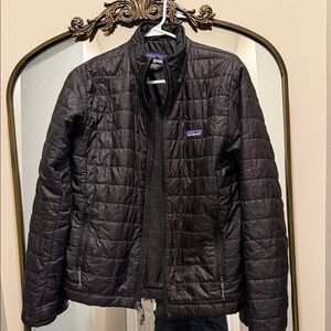 Patagonia Black Quilted Lightweight Puffer Jacket Mens XS